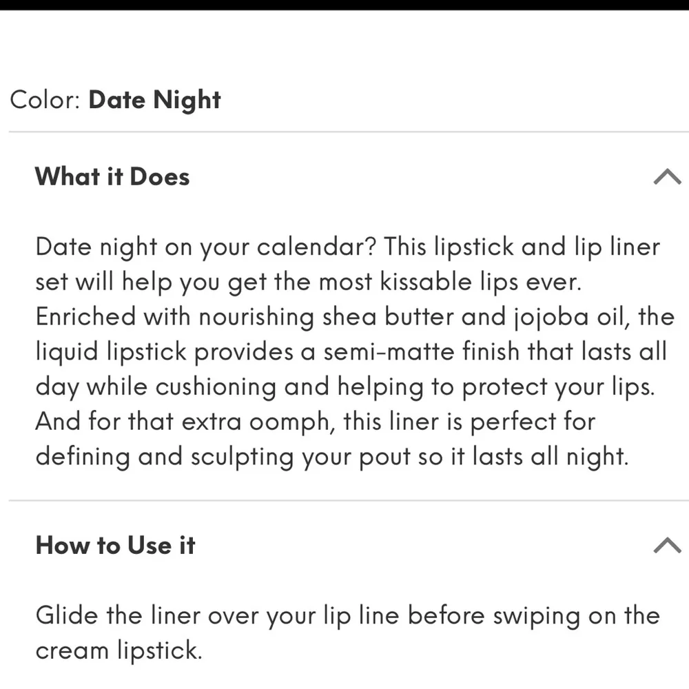 THE BEAUTY CROP Lipped Cream Lip Kit in Date Night, Liquid Lipstick & Lip Liner